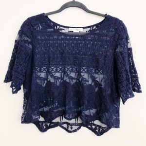Lace crop top